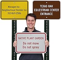 Vista 8 de SmartSign Letrero personalizado de 12 x 18 pulgadas, añade tu texto y elige color, aluminio laminado de 63 mil a prueba de óxido, a prueba