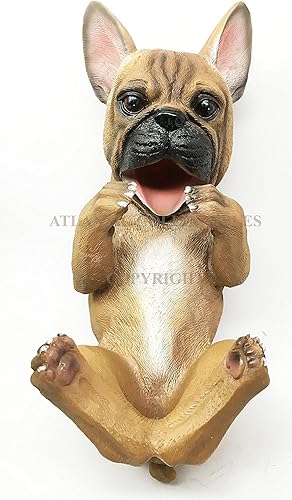 Miniatura 5 de Ebros Gift Perro de pedigrí canino, bulldog francés, soporte para botella de aceite de vino, estatuilla de decoración de cocina, animal caprichoso,