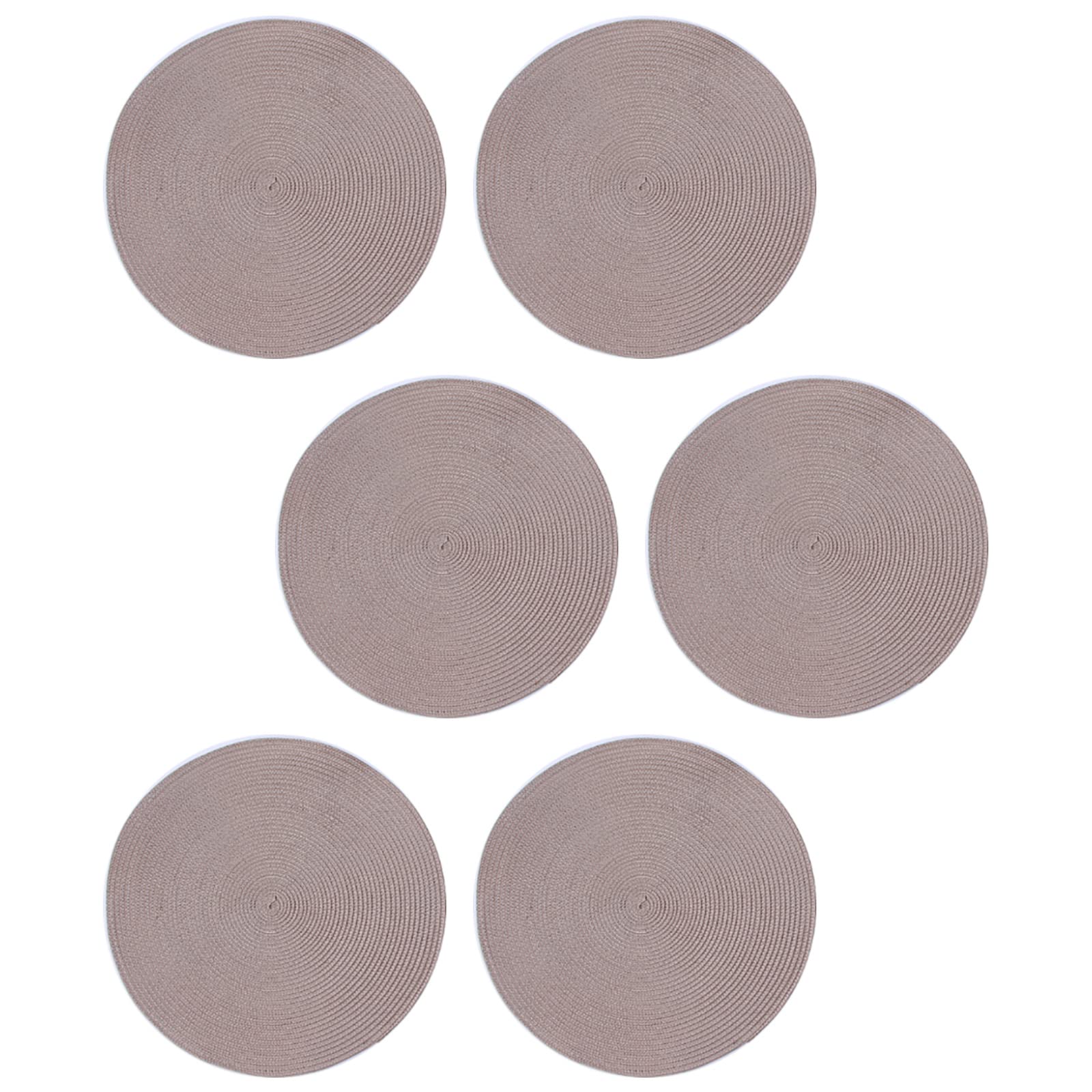 Sets de table ronds tissés anti-taches pour protéger votre table de cuisine en bois