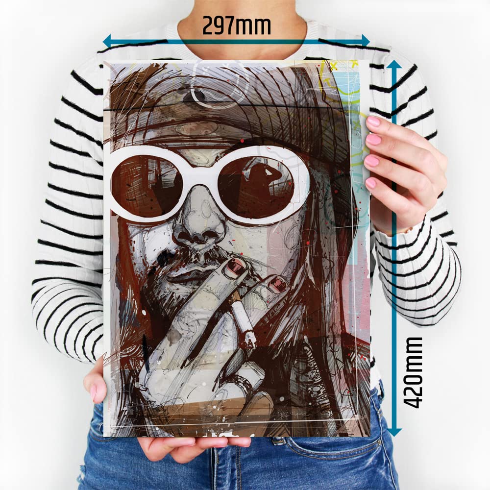 Poster Grunge rock 04 29,7 x 42 cm (A3) - incorniciato e firmato (Gallery Pilot)