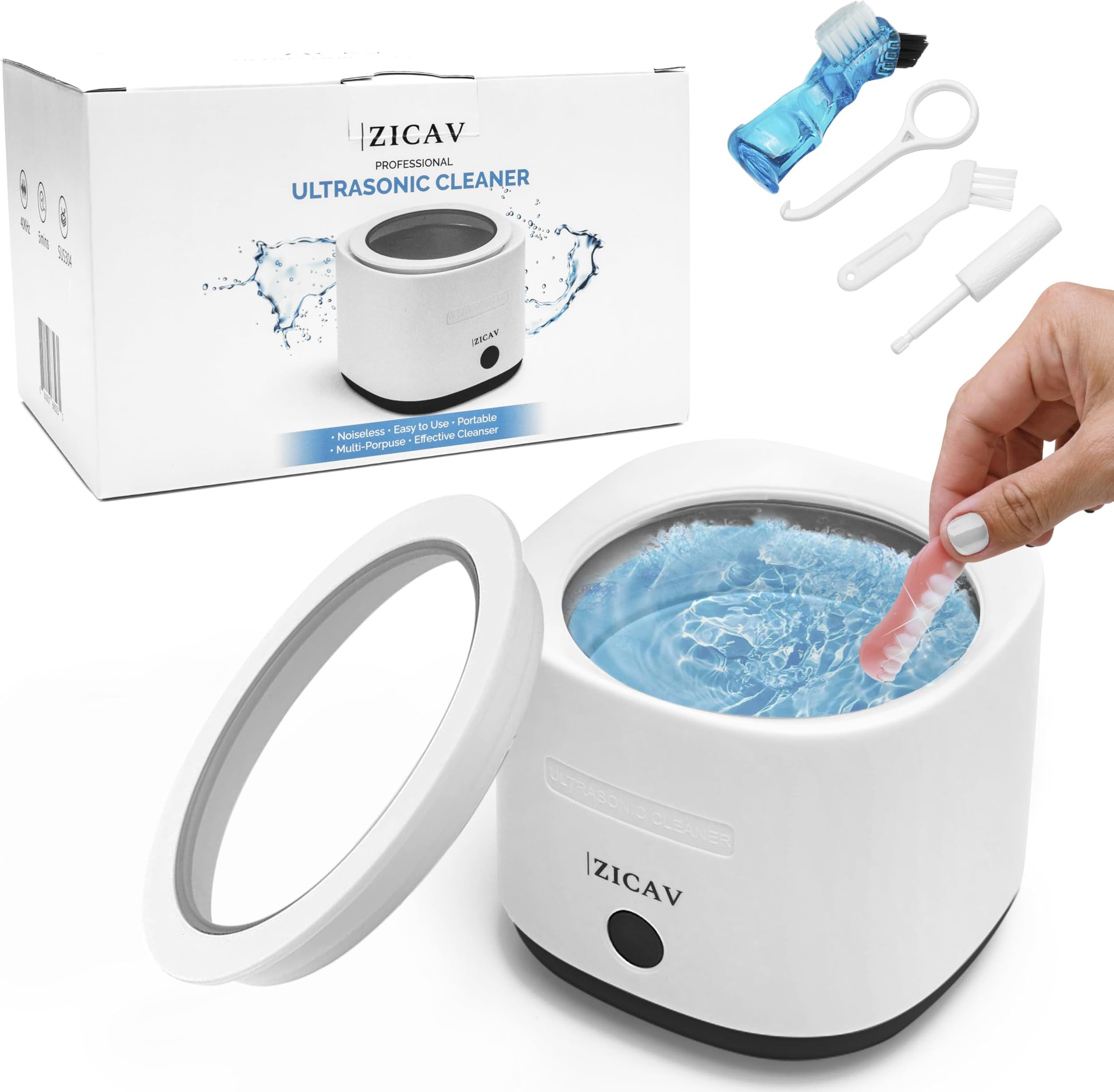 ZICAV Retainer Cleaner Machine Ultrasonic Jewelry Cleaner