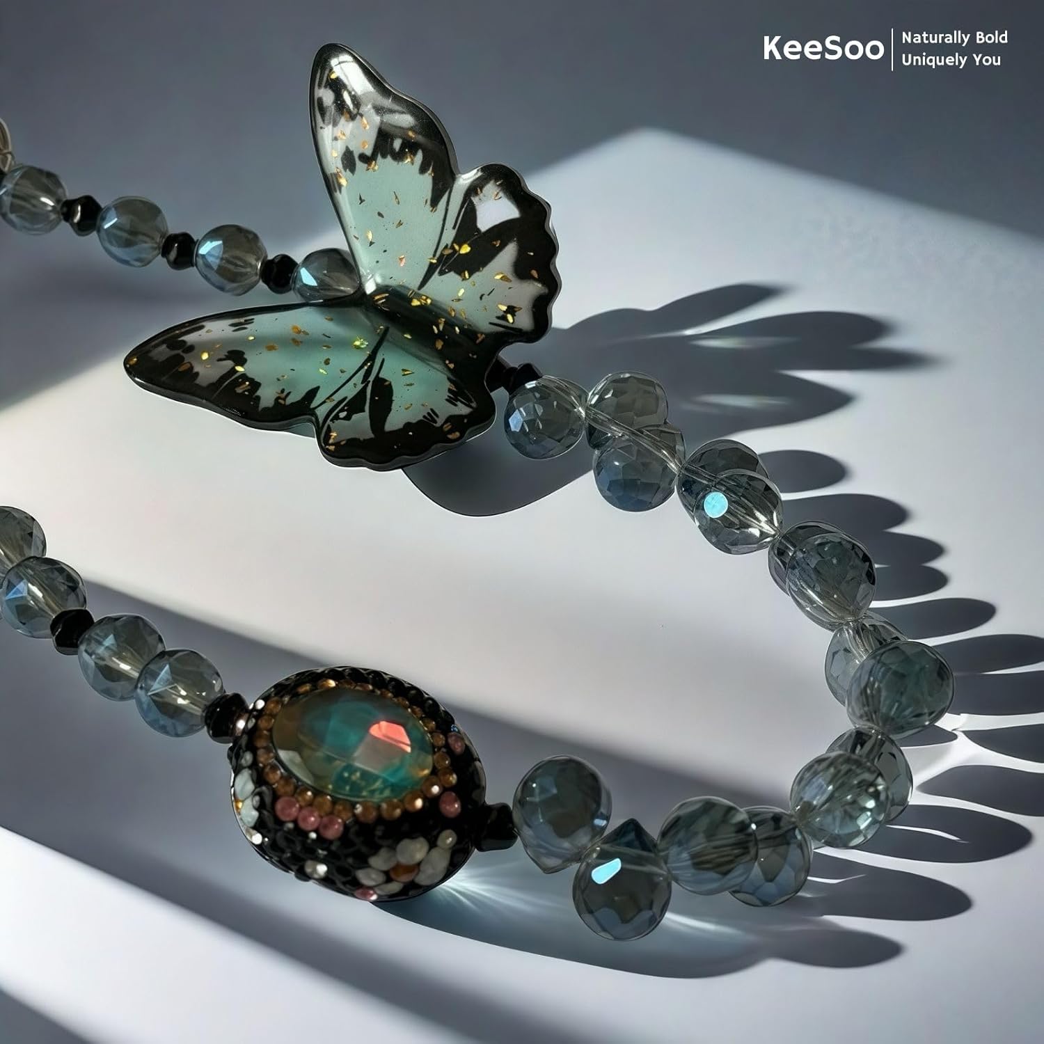 Blue Butterfly Bliss Original Design Phone Charm with 2 Tether Tabs – Stylish, Durable, and Hands-Free Phone Chain – Compatible with iPhone, Samsung, Pixel & More - Image 7