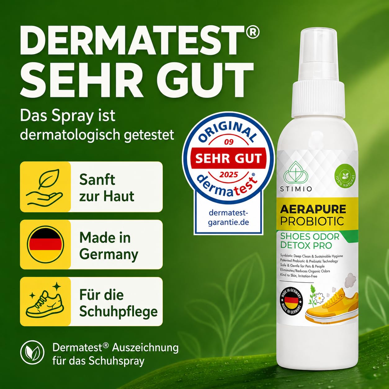 Anti-Geruch Set für Schuhe – 8x Aktivkohlebeutel + 100ml probiotisches Spray – gegen Fußgeruch & Schweißfüße – natürliches Schuhdeo ohne Chemie – Schuhgeruch entfernen & Schuhe trocknen