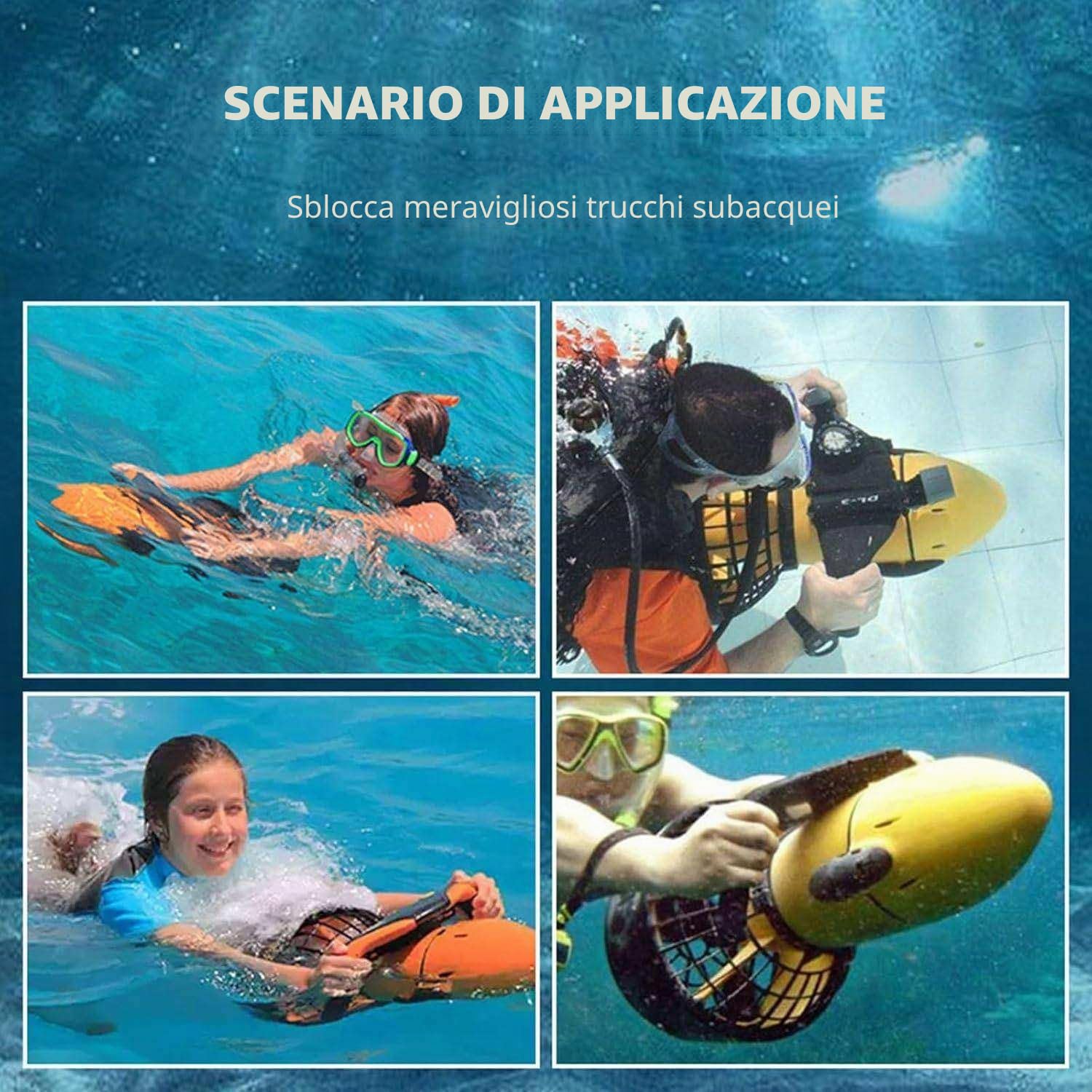 WEIMILOR L'Ultimo Modello Migliorato per Il 2026: Scooter Elettrico per Immersioni subacquee da 800 W, Scooter subacqueo, Avventure subacquee