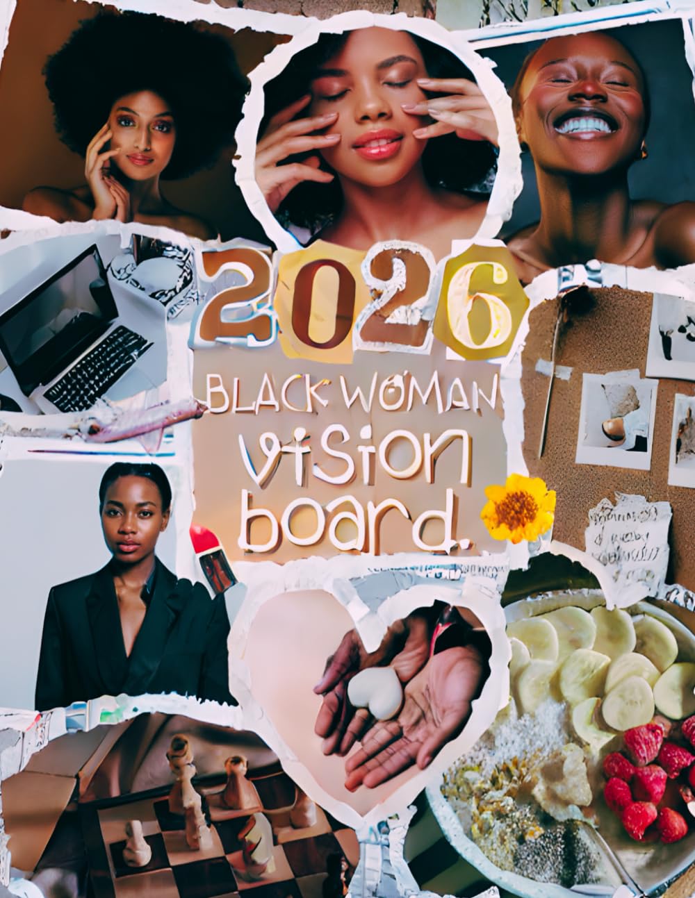 Manifest Your Dreams: Vision Board Book for Black Women with Affirmations, Abundance, and Empowerment (Vision Board Book Series)