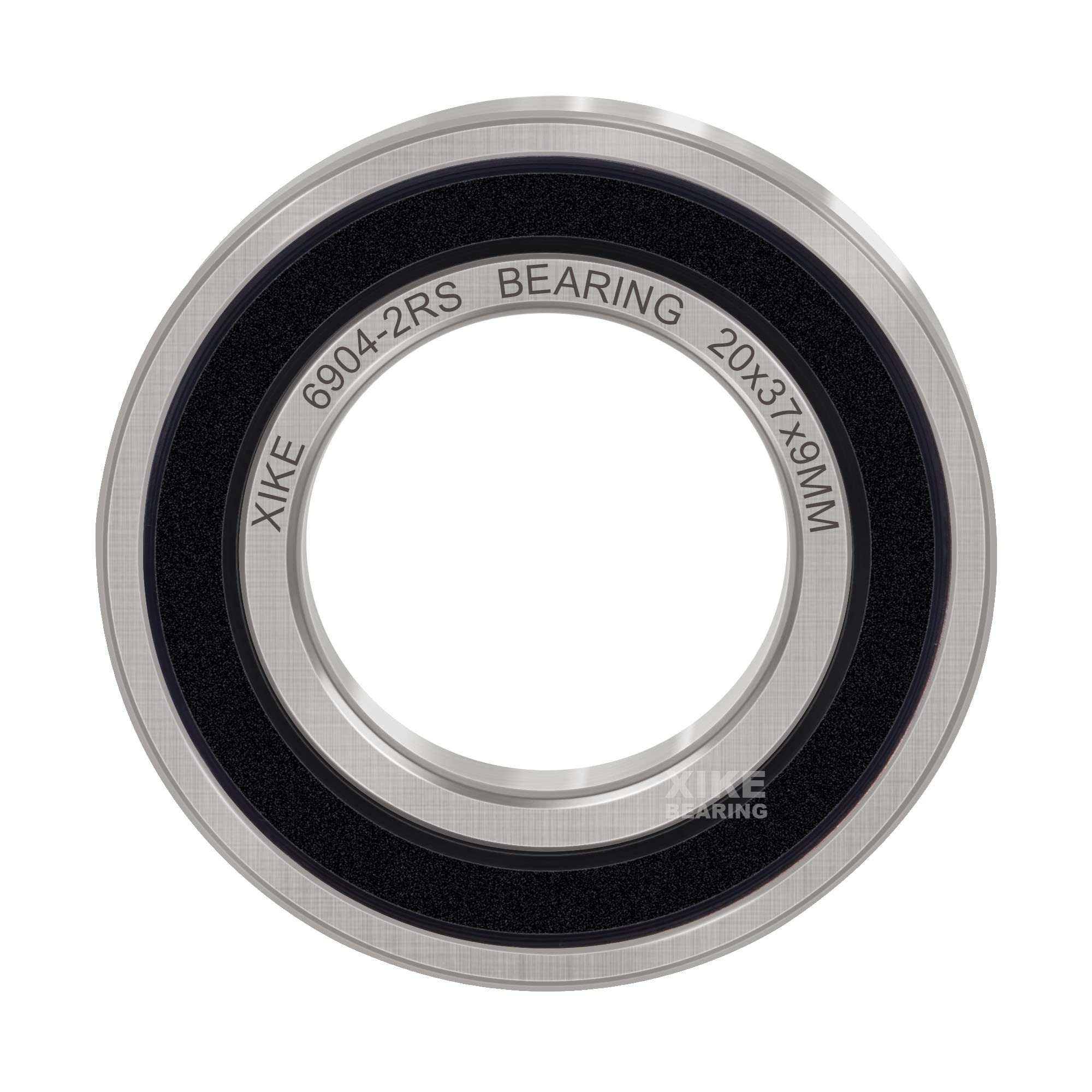 XiKe 2 szt 6904-2RS Łożyska kulkowe 20x37x9mm Gumowe uszczelnione 6904RS Stal chromowa łożyska kulkowe zwykłe.