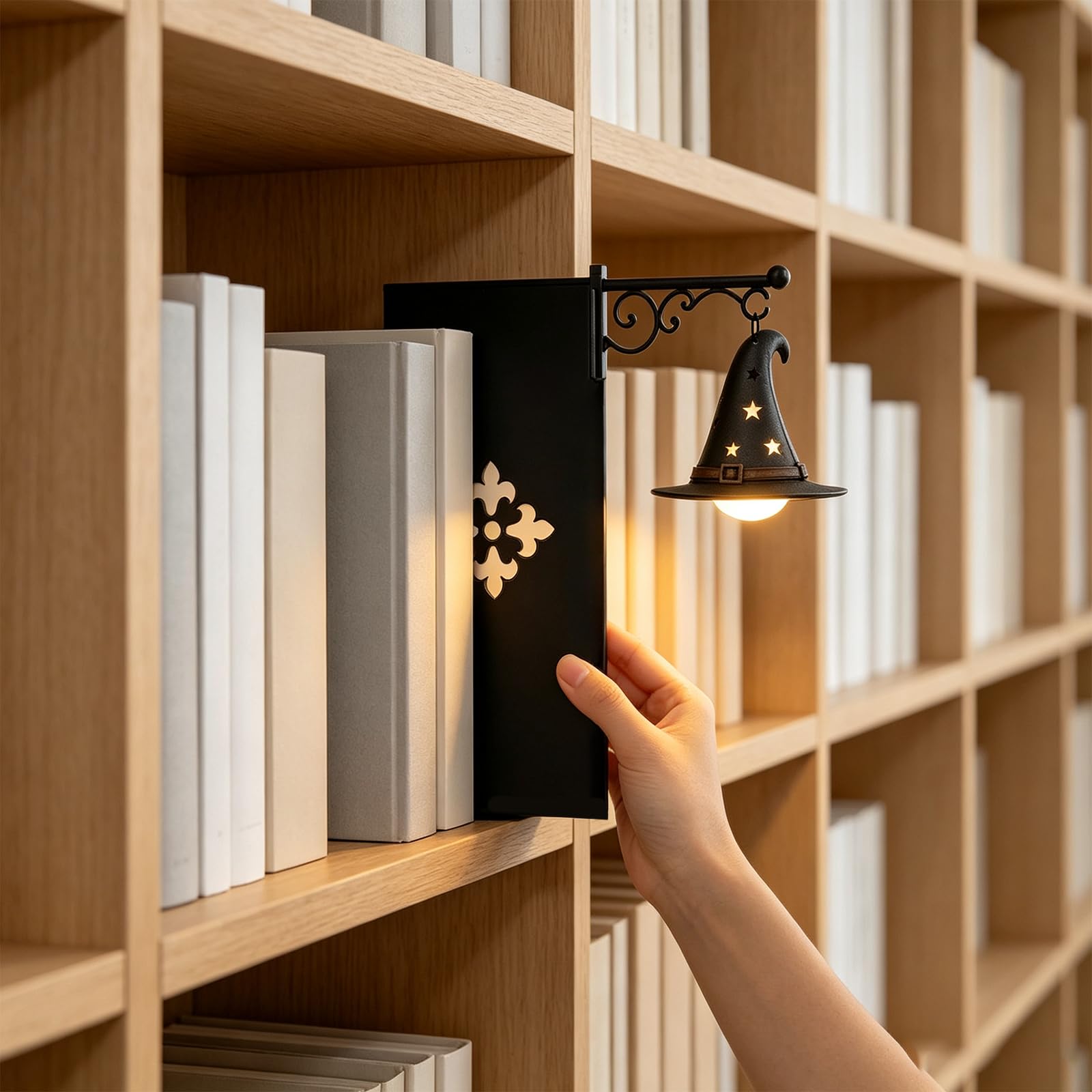 Library Lantern Book Shelf Nook Light | Nooklight for Bookshelf Lamp