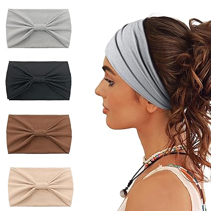 MICHIHOMIE 12 Stück Haarbänder Damen - Elastische Sport Headbands Für Yoga & Fitness