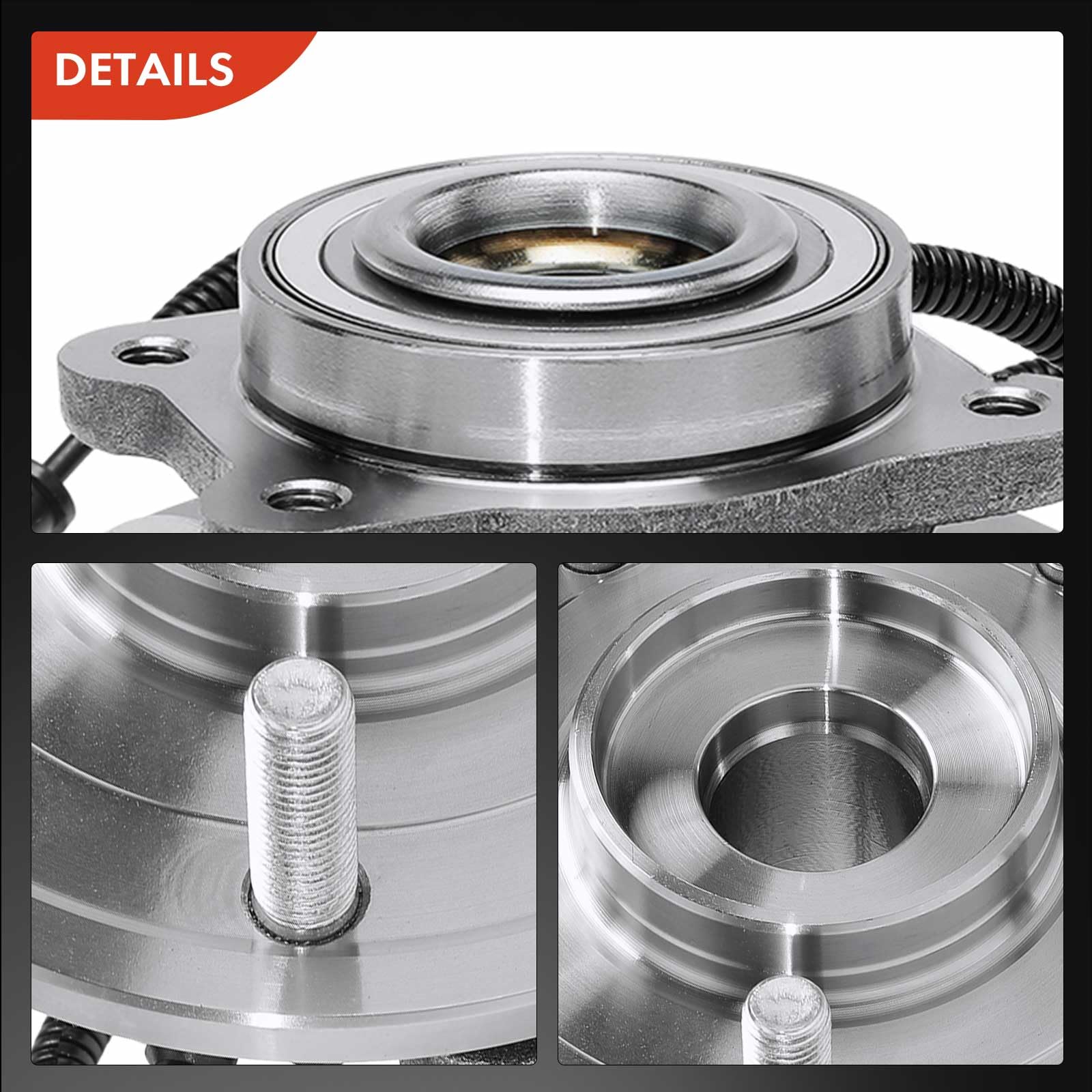 Frankberg 2x Cuscinetti ruota Posteriore sinistra destra Ruota flangiata diametro 161,7 Con Sensore Velocità Ruota Compatibile con Grand Voyager V RT Routan 512360