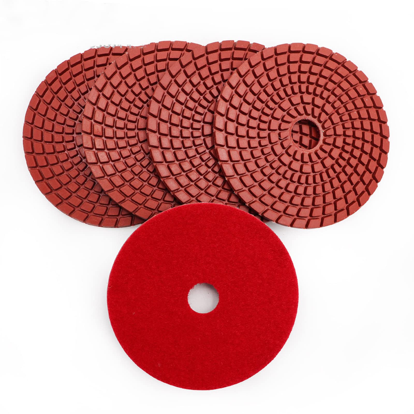 Almohadillas pulidoras de diamante, Disco de pulido flexible de diamante profesional de 4 pulgadas, 5 piezas, n.º 400, for granito, mármol y cerámica