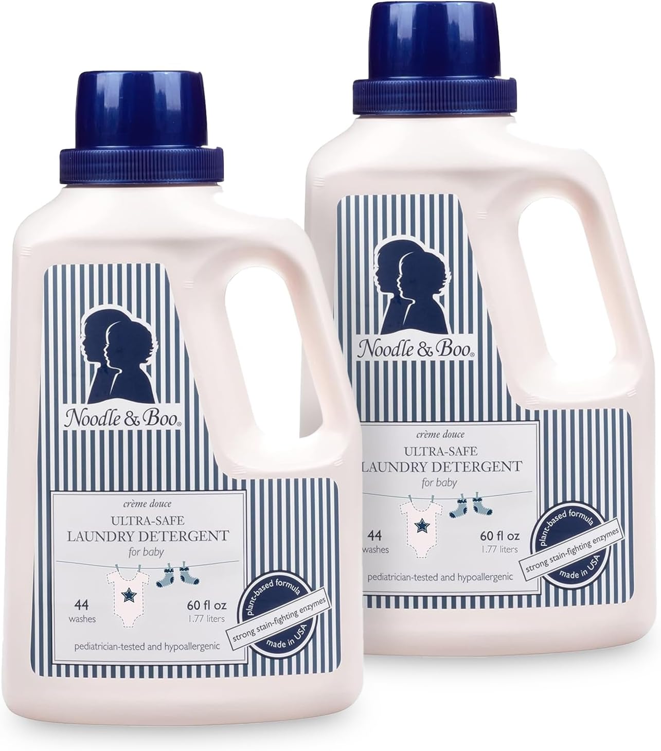 Noodle & Boo Baby Laundry Essentials Ultra-Safe Laundry Detergent, 60 Fl Oz (Pack of 2)