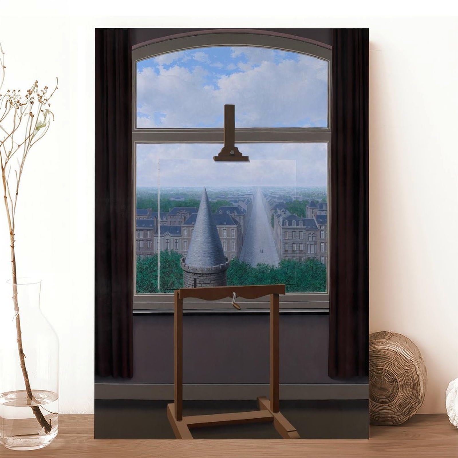 WCYB Plakat Vintage Promenades of Euclid Nerka Magritte Realizm Kubizm Renesans Surrealizm Nadruki Plakat Płótno Deco Malarstwo ścienne do biura