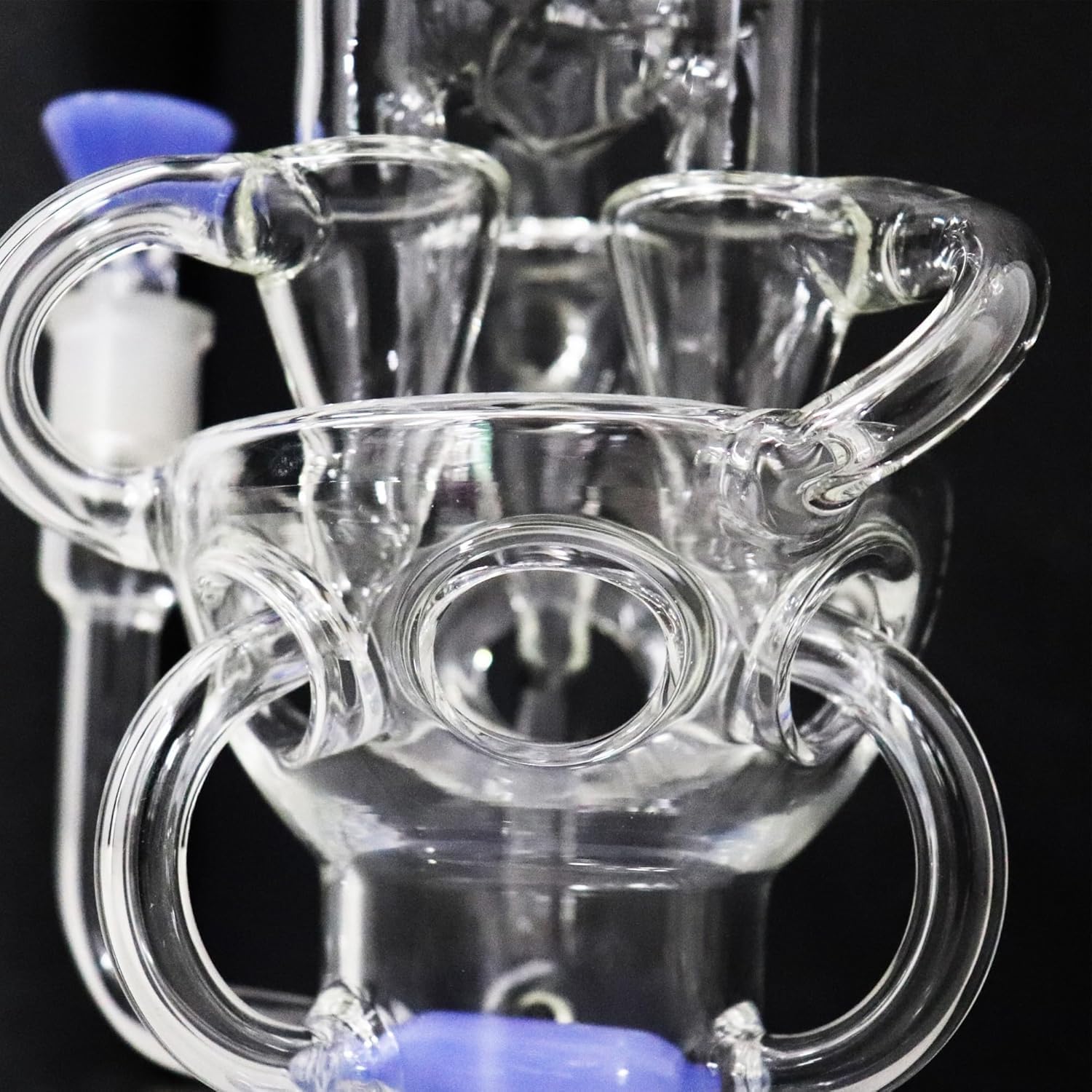 Bong de vidrio reciclador de 10" – Pipa de agua estilo becher, mini shisha