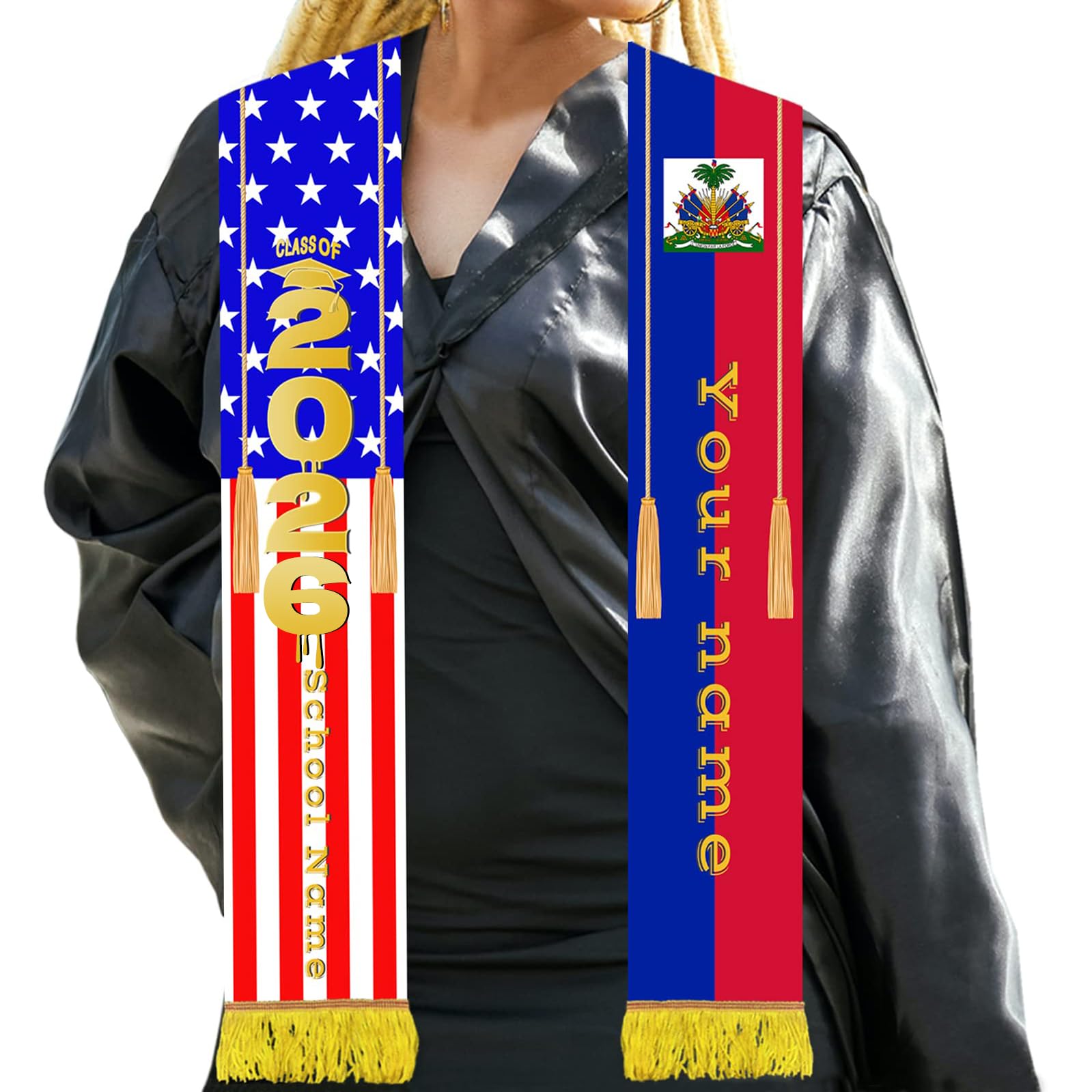 Aokizkdzsw Custom Stole Graduation Personalized 2026，Graduation Sash Class of 2026，Gifts for Valedictorian and Salutatorian