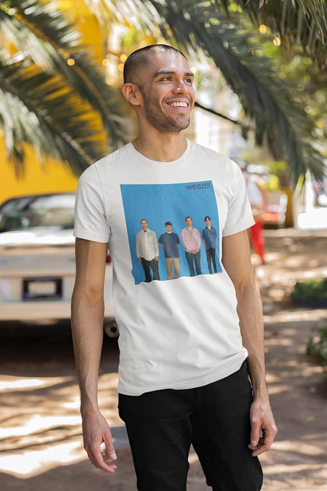 Amazon.com: Weezer T Shirt Debut Album Cover Adult Short