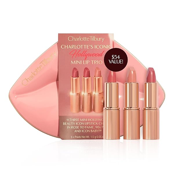 Charlotte Tilbury K.I.S.S.I.N.G Lipstick - Moisturizing & Hydrating Lipstick with Light-Diffusing Pigments for a Luminous Finish & Fuller-Looking Lips