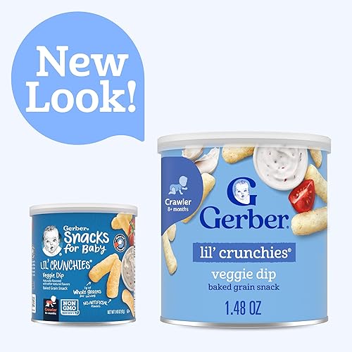 Miniatura 3 de Gerber Graduates Lil 'Crunchies, Cheddar suave, 1.48 oz (6 unidades)