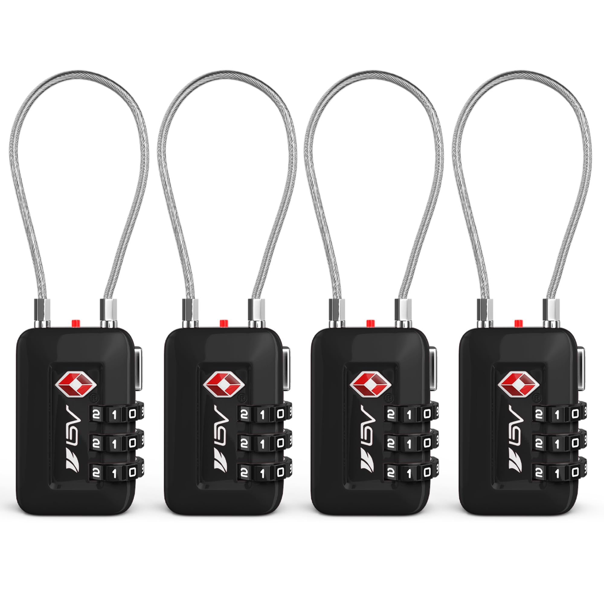 TSA Accepted Luggage Travel Lock, Set-Your-Own Combination Lock for School Gym Locker, Luggage Suitcase Baggage Locks, Filing Cabinets, Toolbox, Case