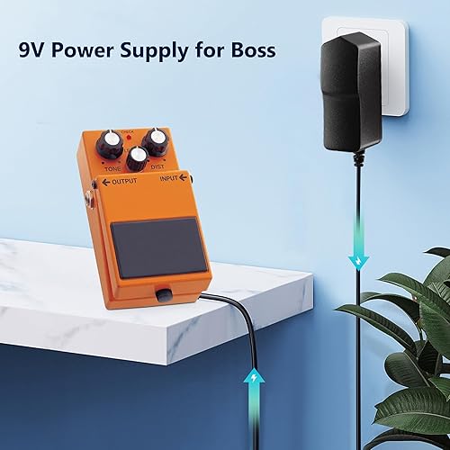 Miniatura 4 de Adaptador de 9 V para Boss PSA-120S fuente de alimentación de CA CC para pedal de efectos BOSS instrumentos musicales Roland distorsión teclado