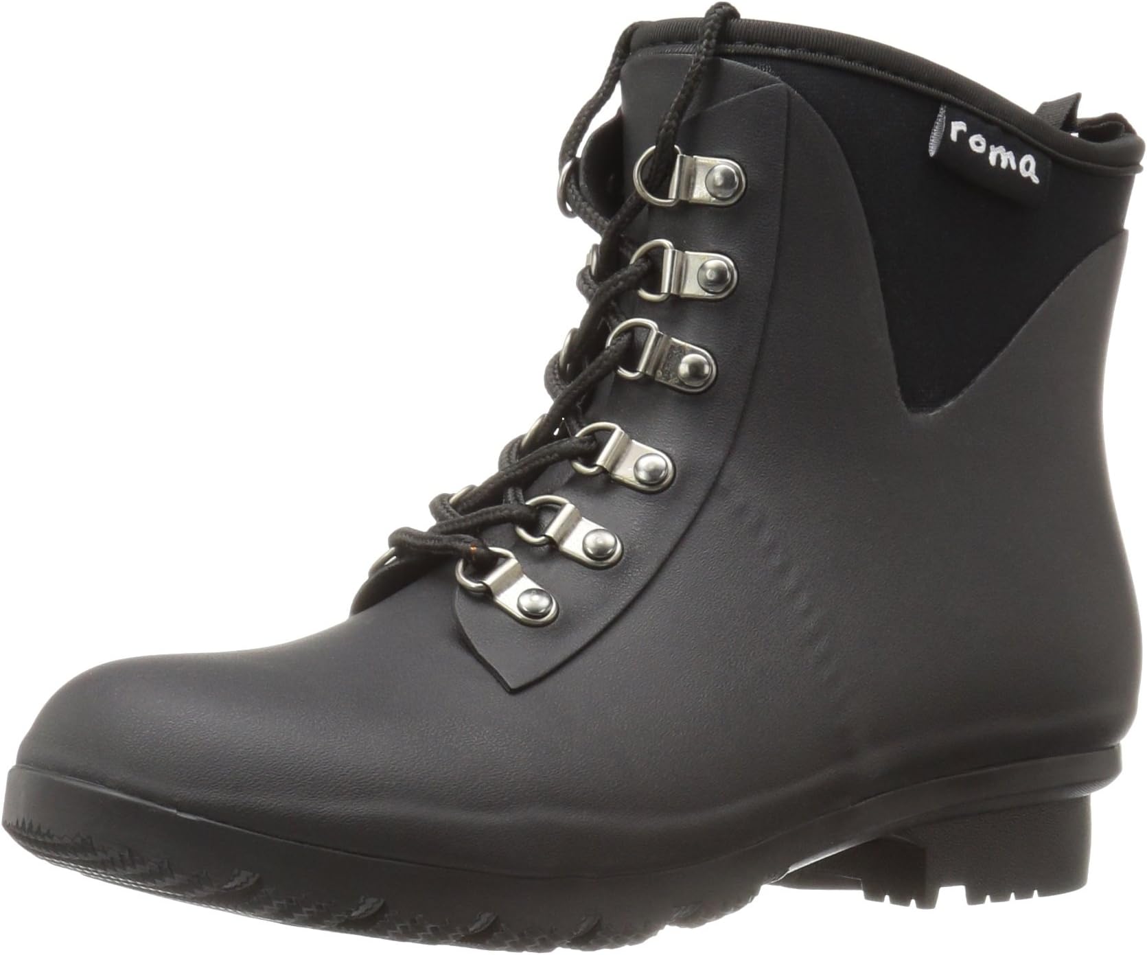 Roma Boots Women's EVOL Lace-Up Ankle Rain Boots