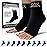 SB SOX Plantar Fasciitis Relief Socks - Ankle Brace Compression Sleeve - Arch Support for Foot Pain, Swelling, Heel Spurs - Foot Brace for Achilles Tendonitis Relief, Injury Recovery (Solid Black, Large)