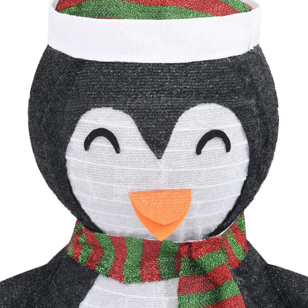 Figura de pingüino LED de 60 cm de alto con 48 LED y 8 modos de luz, incluye cable de extensión de 5 m, puerto USB para interior y exterior