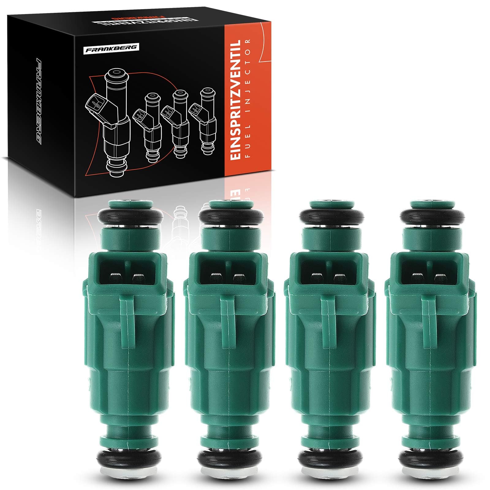 Frankberg 4 injecteurs de carburant 0280156025 | Compatible avec: ,