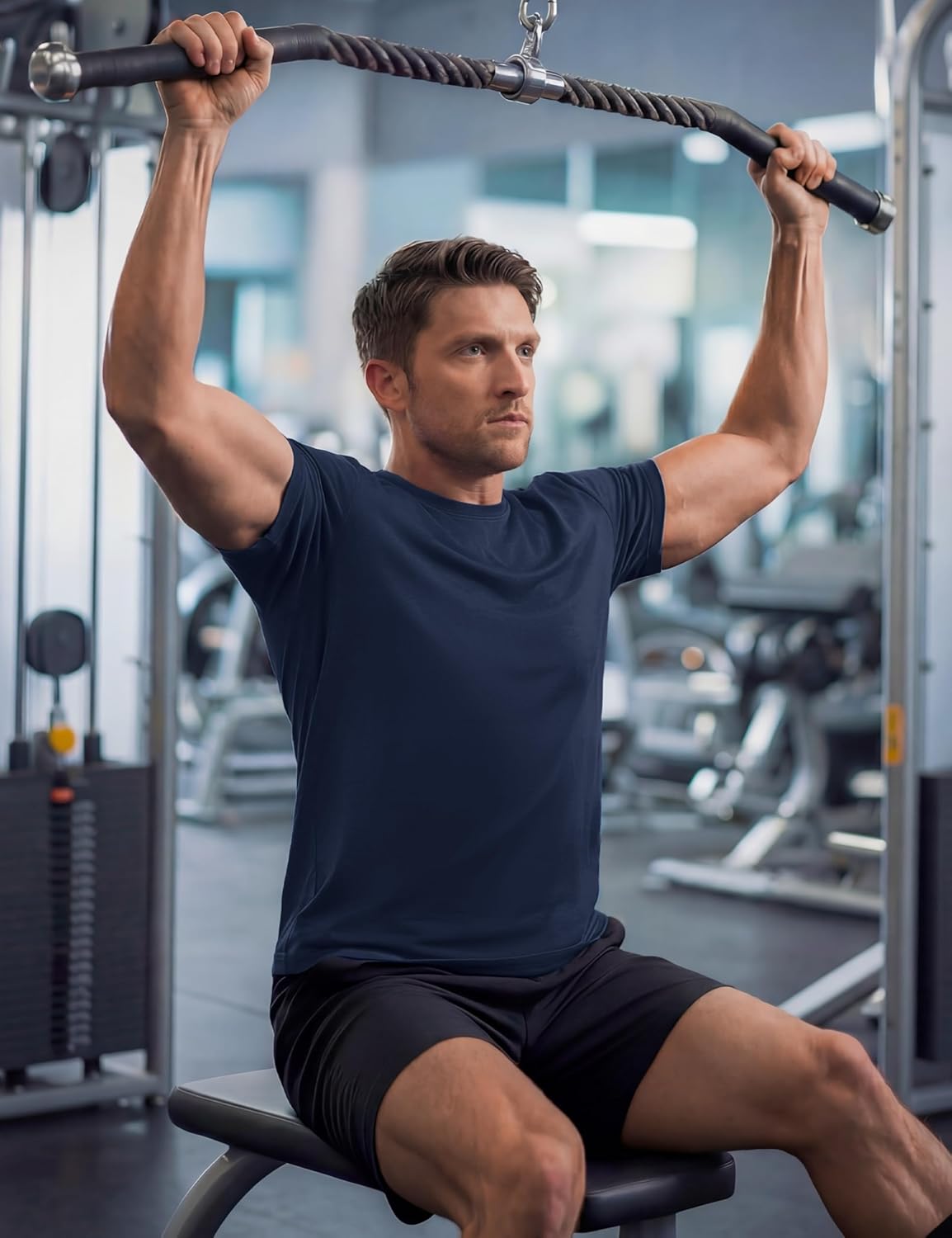 MAGCOMSEN Men's Workout Shirts Dry Fit Short Sleeve Shirts UPF 50+ Moisture Wicking Athletic Swim Tshirt Running Gym Fishing - Image 2