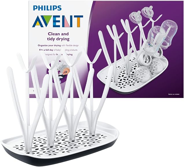 Philips Avent Drying Rack with Detachable Drip Tray for Clean, Tidy Drying (Model SCF149/00)