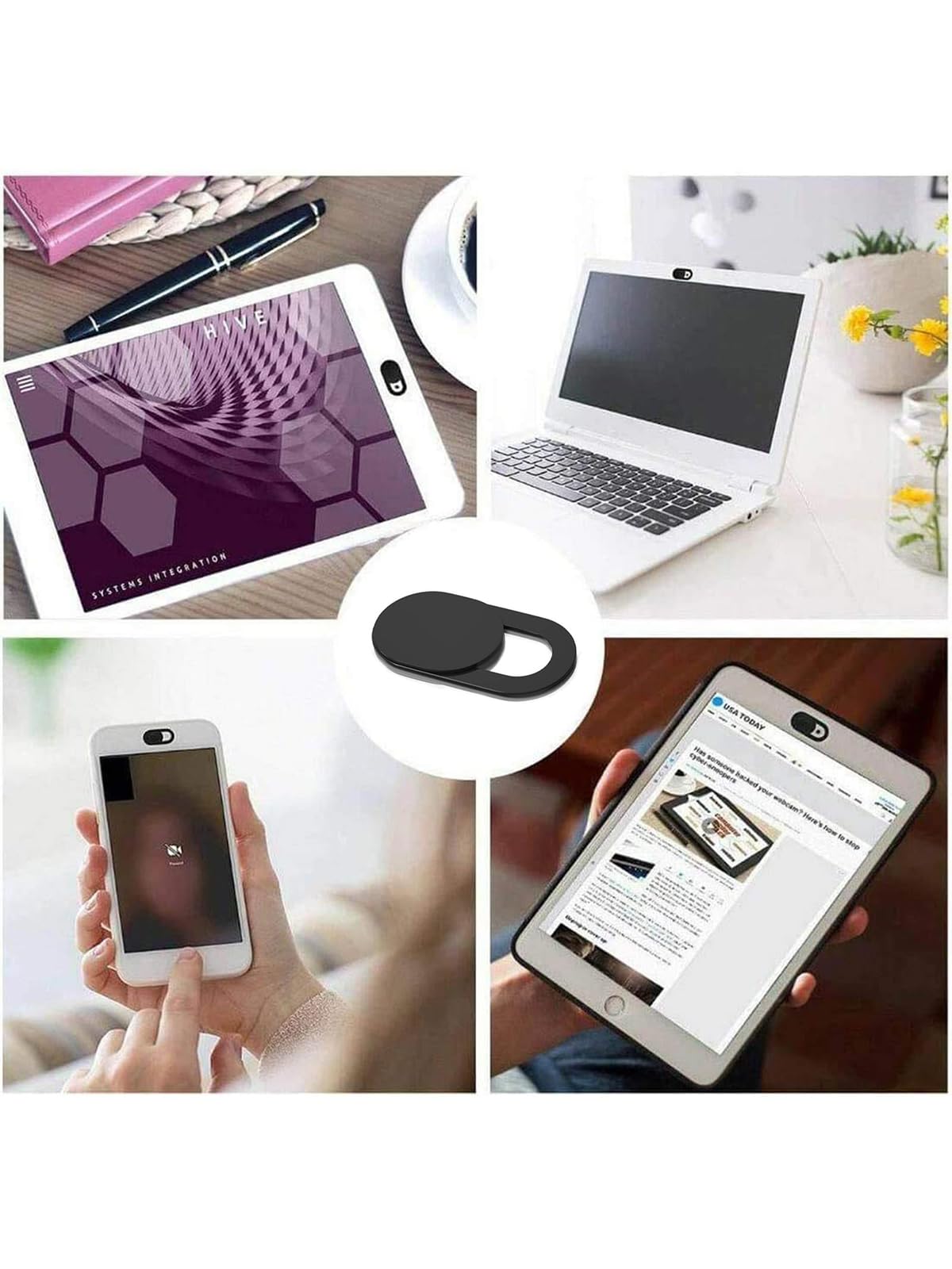 [8 Pezzi] Coperchio della Webcam, Copri Webcam Slider Copertura Webcam Ultra Sottile Camera, per Computer Portatile/Smartphone/PC/Accessori del Telefono Cellulare
