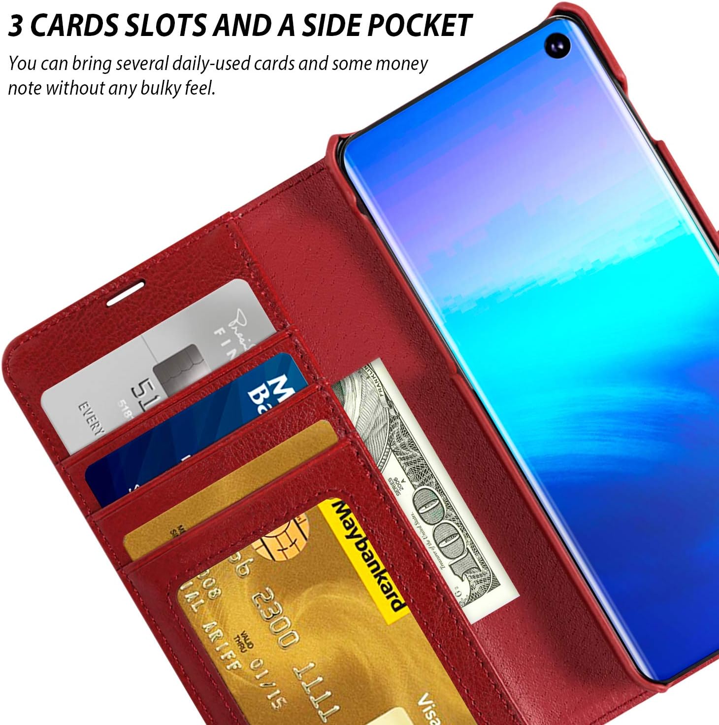 Bеѕt Dеаl Chеар 🛒 ZUSLAB Genuine Leather for Samsung Galaxy S10e Detachable case with Credit Card Holder Slot Wallet - Red 🔥 Crаzу Dеаlѕ ZUSLAB Genuine Leather for Samsung Galaxy S10e Detachable case with Credit Card Holder Slot Wallet - Red