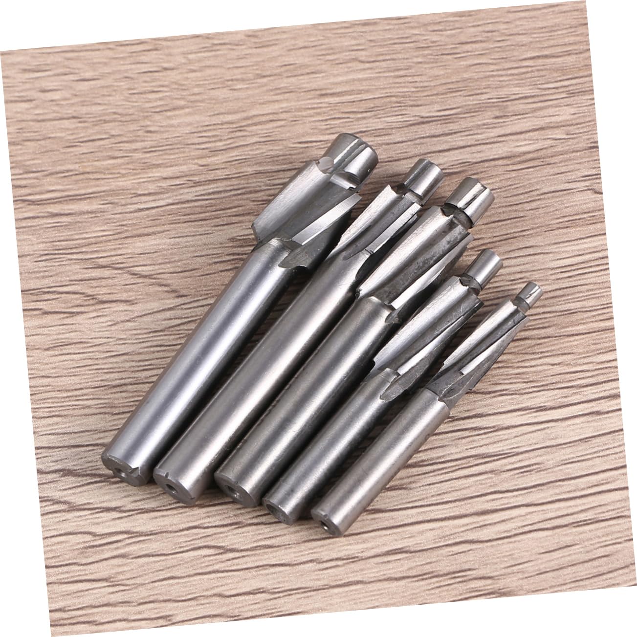 SOLUSTRE 5pcs Silver Countersink End Mill Cutters Metric CNC Milling Cutters Drill Bits Countersunk Head Milling Cutters for Die Steel Aluminum Parts
