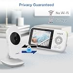 VTech VM819-2 Baby Monitor, 2.8” Screen, 2 Cameras, 1000ft Range, Night Vision, 2-Way Audio, Temperature Sensor, Lullabies, Secured Transmission No WiFi