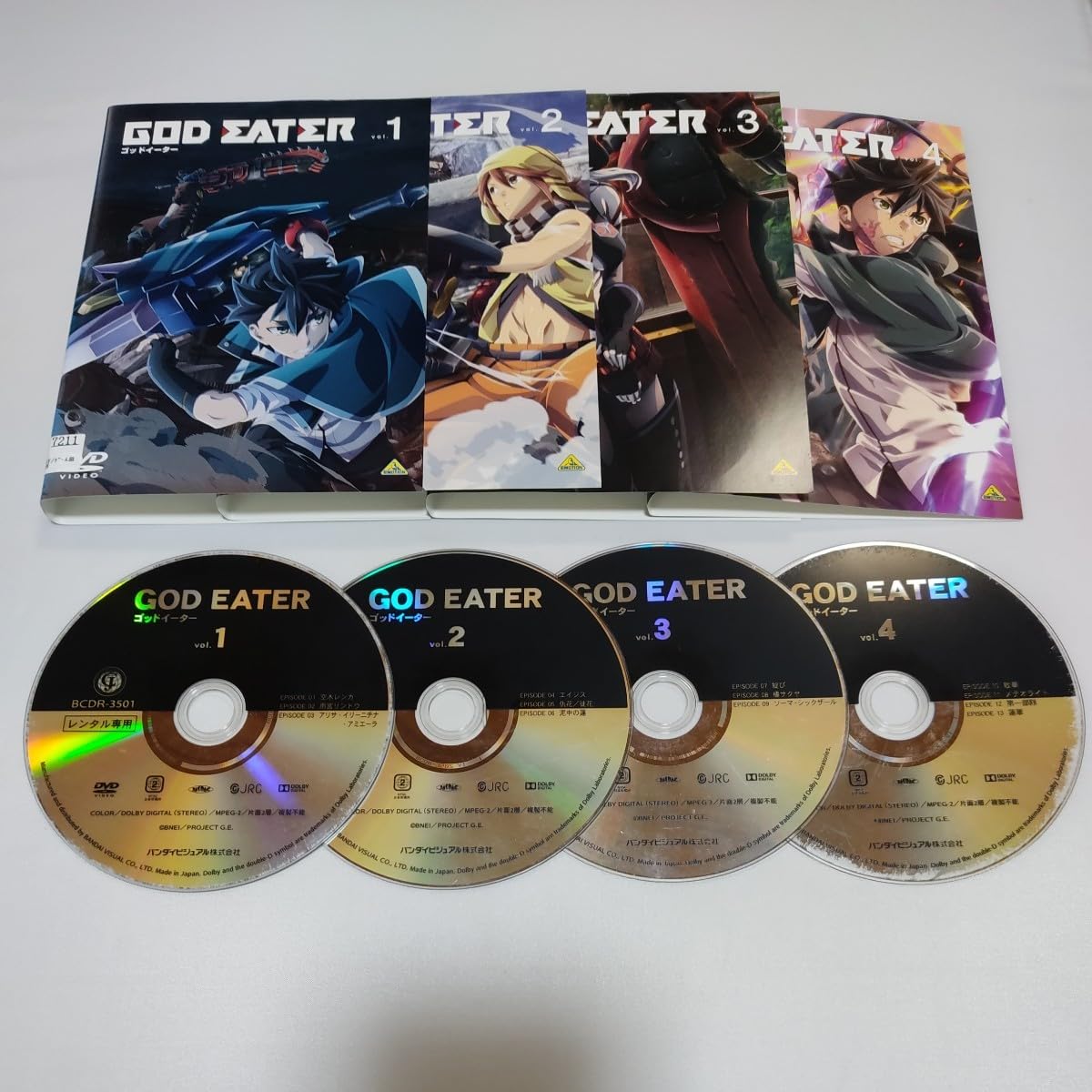Amazon.co.jp: GOD EATER ゴッドイーター 全巻セット レンタル落ちDVD 