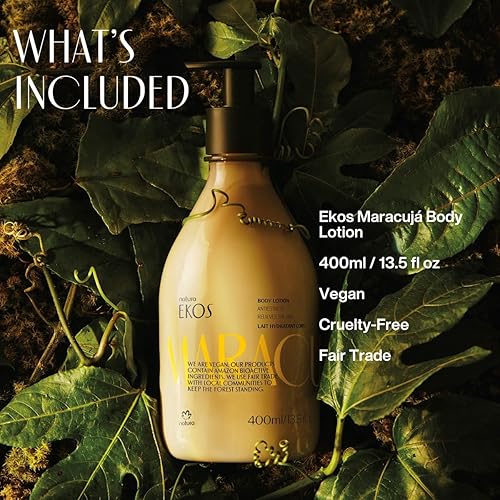 Miniatura 4 de NATURA - Ekos Maracujá Loción Corporal Alivio - Loción Calmante - 24 Horas de Hidratación - Ácidos Grasos Esenciales - Cuidado de la Piel Vegano