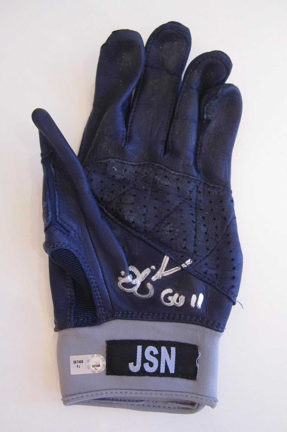 Autographed Nick Swisher Game Used Batting Glove Game Used MLB Gloves