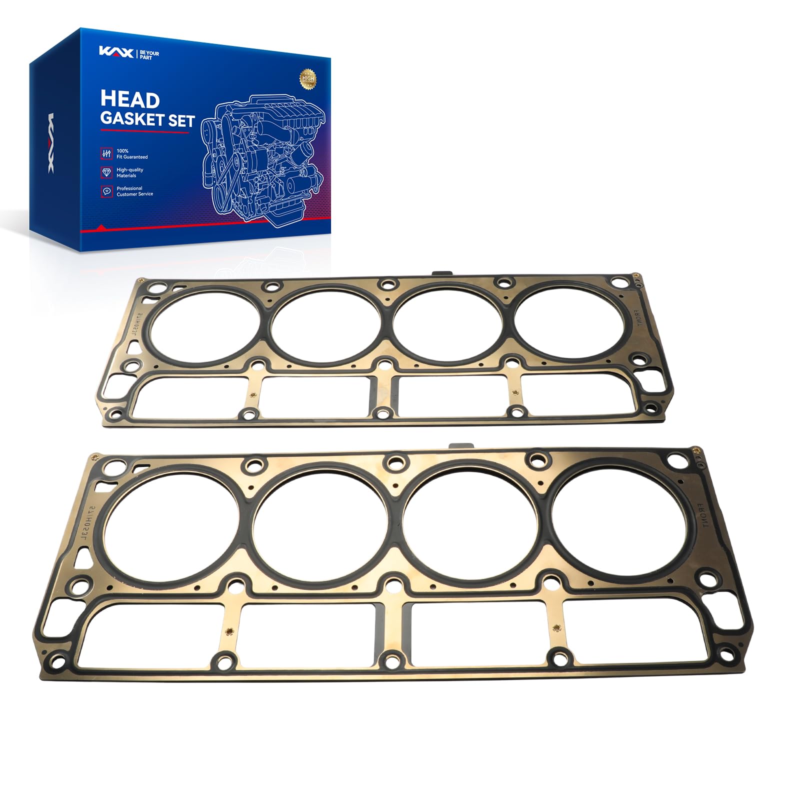 KAX Head Gasket Set for Chevy Silverado 1500 2007-2013 4.8L, 2005-2013 5.3L