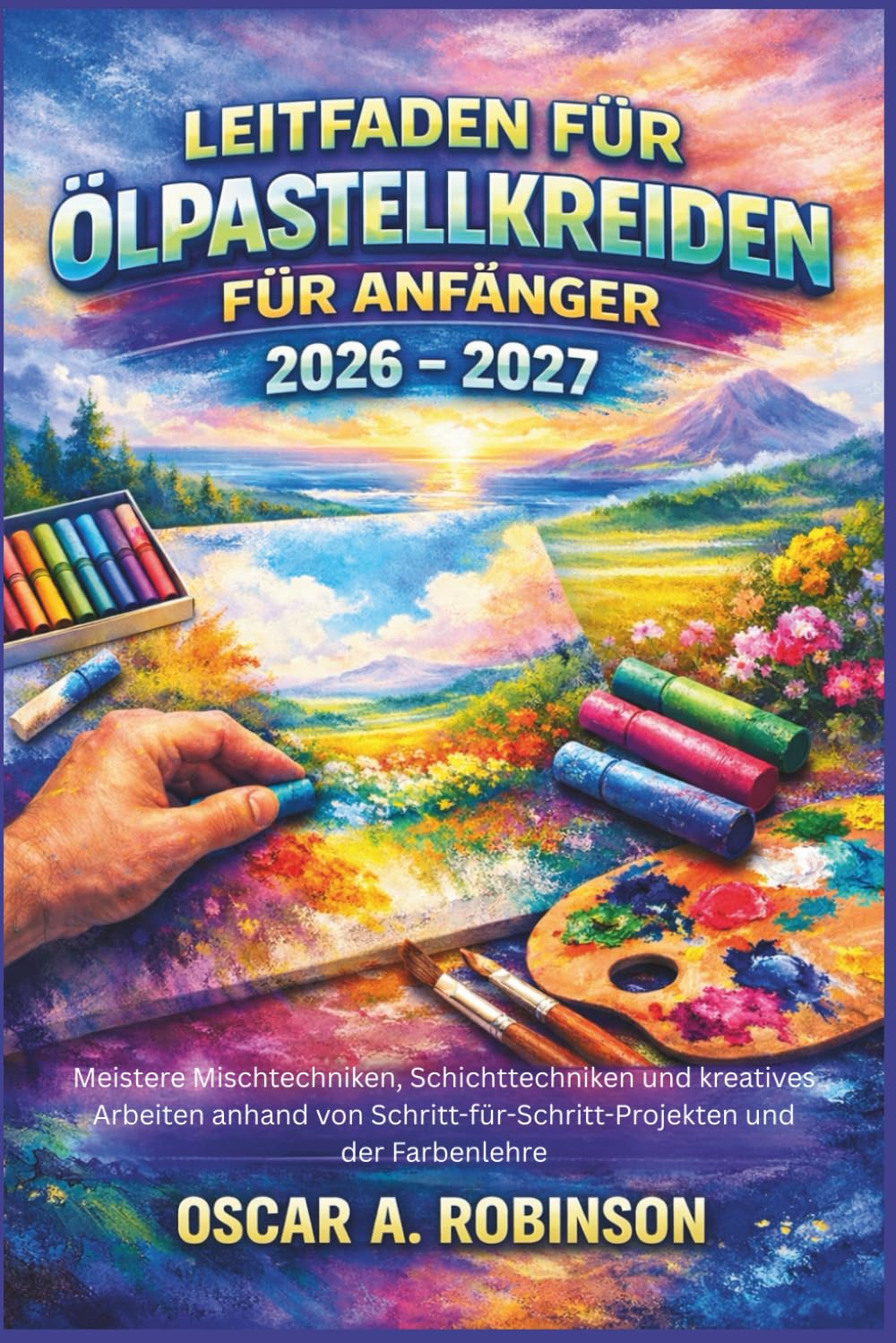 Livre pastel à l'huile débutant pour créer vos propres tableaux lors de vos soirées