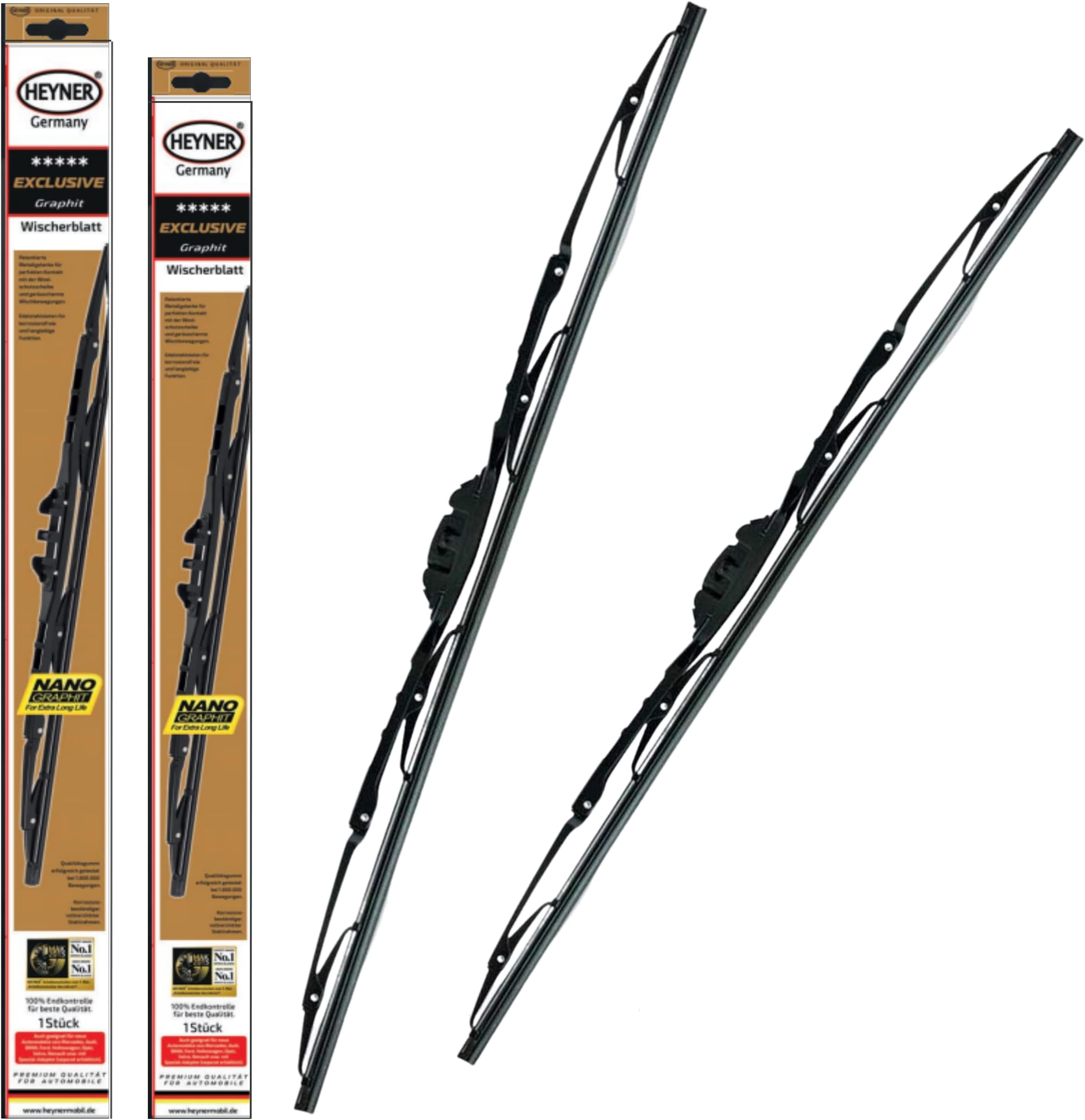 HEYNER Germany Fits VW Fox 2005-2012 Exclusive Windscreen Wiper Blades 22"15" set of 2 HE2215H
