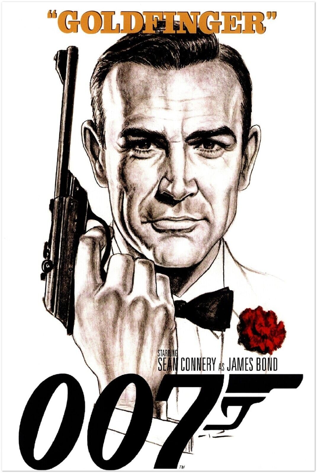 Amazon.com: Goldfinger- Movie Poster - Sean Connery - US Version