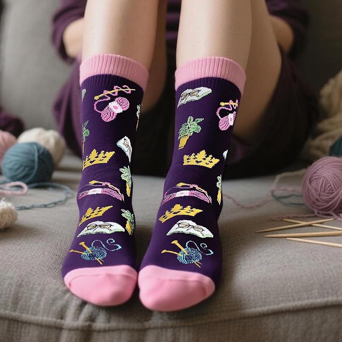 Calcetines de novedad GOLIN para mujer - Regalos divertidos para ella, mamá, abuela y compañera de trabajo miniatura 2