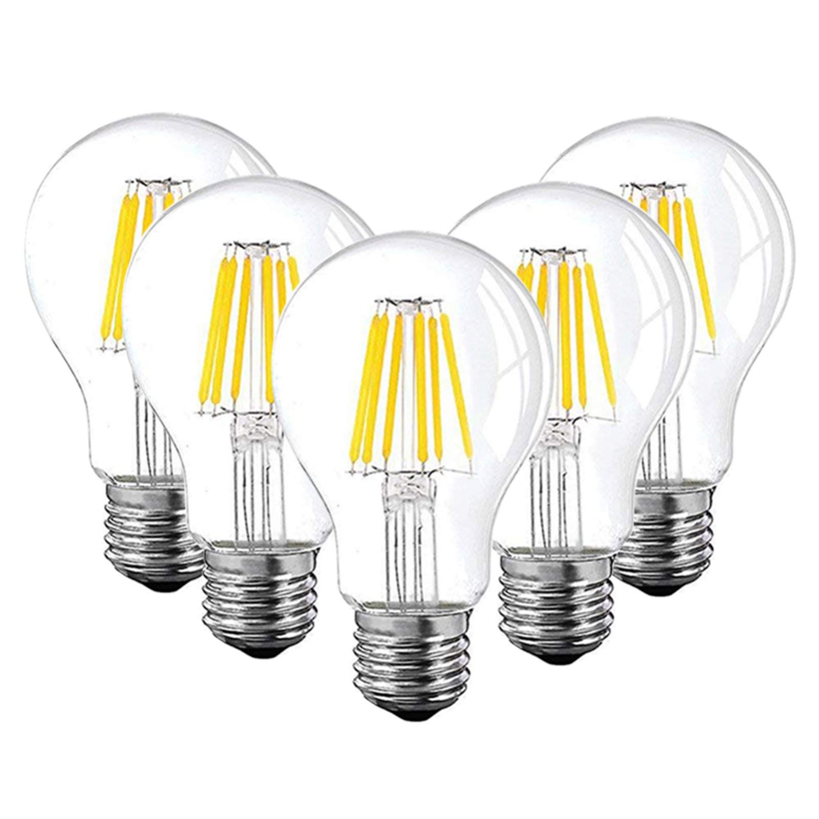 Żarówka LED A19 niskonapięciowa 12V/24V, 6W, Edison Globe, światło dzienne 4500K, ciepła biel 2700K, E26/E27 (kolor: 4500K, rozmiar: DC 12 V)