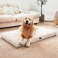 Vista 1 de Dog Beds for Large Sized Dog, Orthopedic Pet Bed with Waterproof Lining, Soft Short Plush Surface & Egg Crate Foam, Machine Washable Pet Bed with