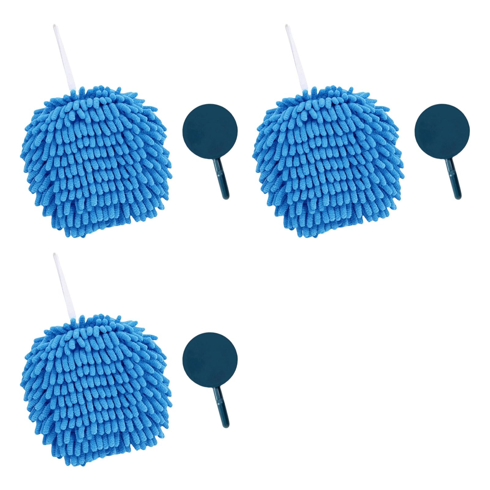 Chenilles Hand Towel Bathroom Kitchen Handball with Hanging Loop for Drying Soft Absorbent Microfiber Towel Chenilles Hand