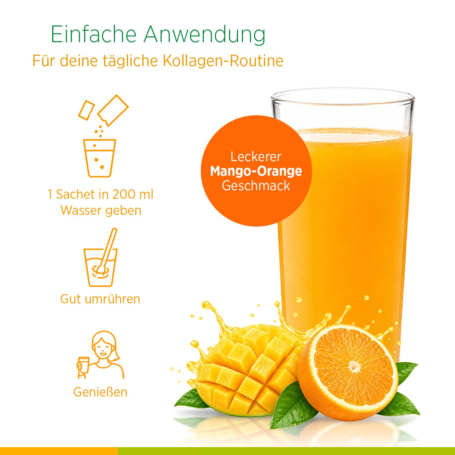 Collagen Powder Blend mit Hyaluronsäure – 30 Beutel mit 8600 mg hydrolysiertem Kollagen, Hyaluronsäure, Vitamin C, Curcumin und Shilajit für Haut, Gelenke und Knochen
