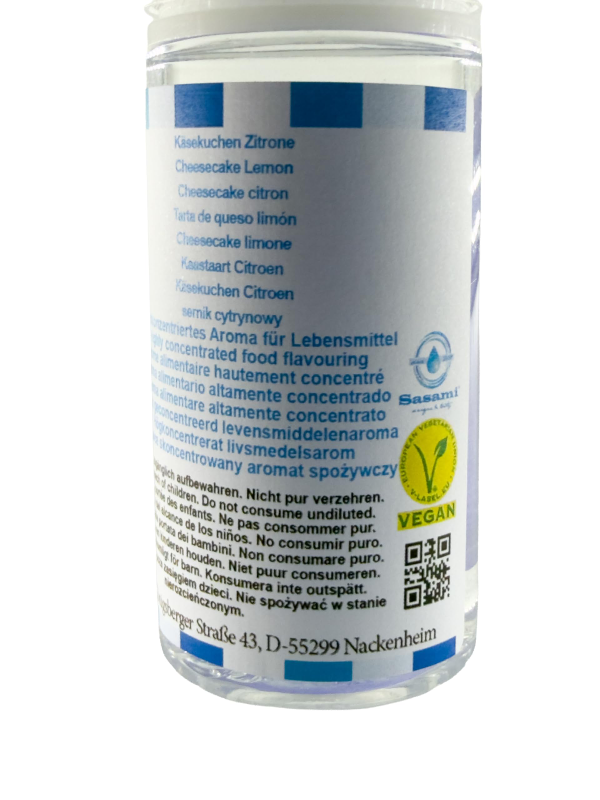 Käsekuchen Zitrone Aroma Konzentrat - Vegan - Sasami - 100ml