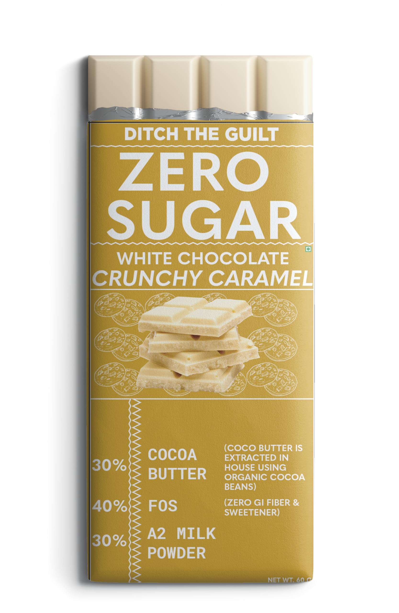 Nepenthe Coffee and Chocolates Sugar Free -Ditch The Guilt-White Chocolate-Crunchy Caramel-Sweetened With Fos-Plant Based Sweetener (Gi Of 1)-Organic A2 Milk Powder-Organic Cocoa Butter-60G Bar (B0CR7CPRFG) Amazon Price History, Amazon Price Tracker