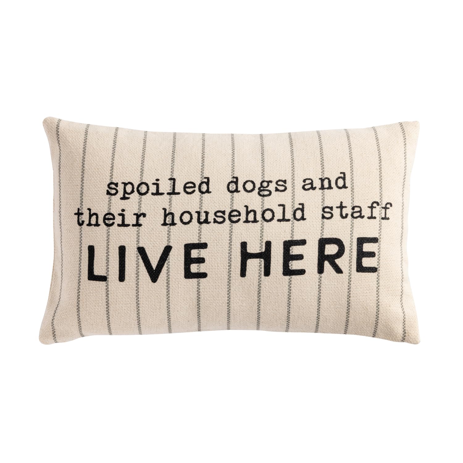 Mud Pie Spoiled Dogs Pet Striped Pillow-image-41