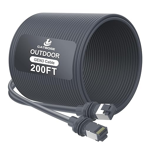 Miniatura 7 de Cable Starlink Gen3 de 20 pies, cable V3 estándar para exteriores para kit Starlink, núcleo de cobre 100% puro 26AWG, impermeable, cable de