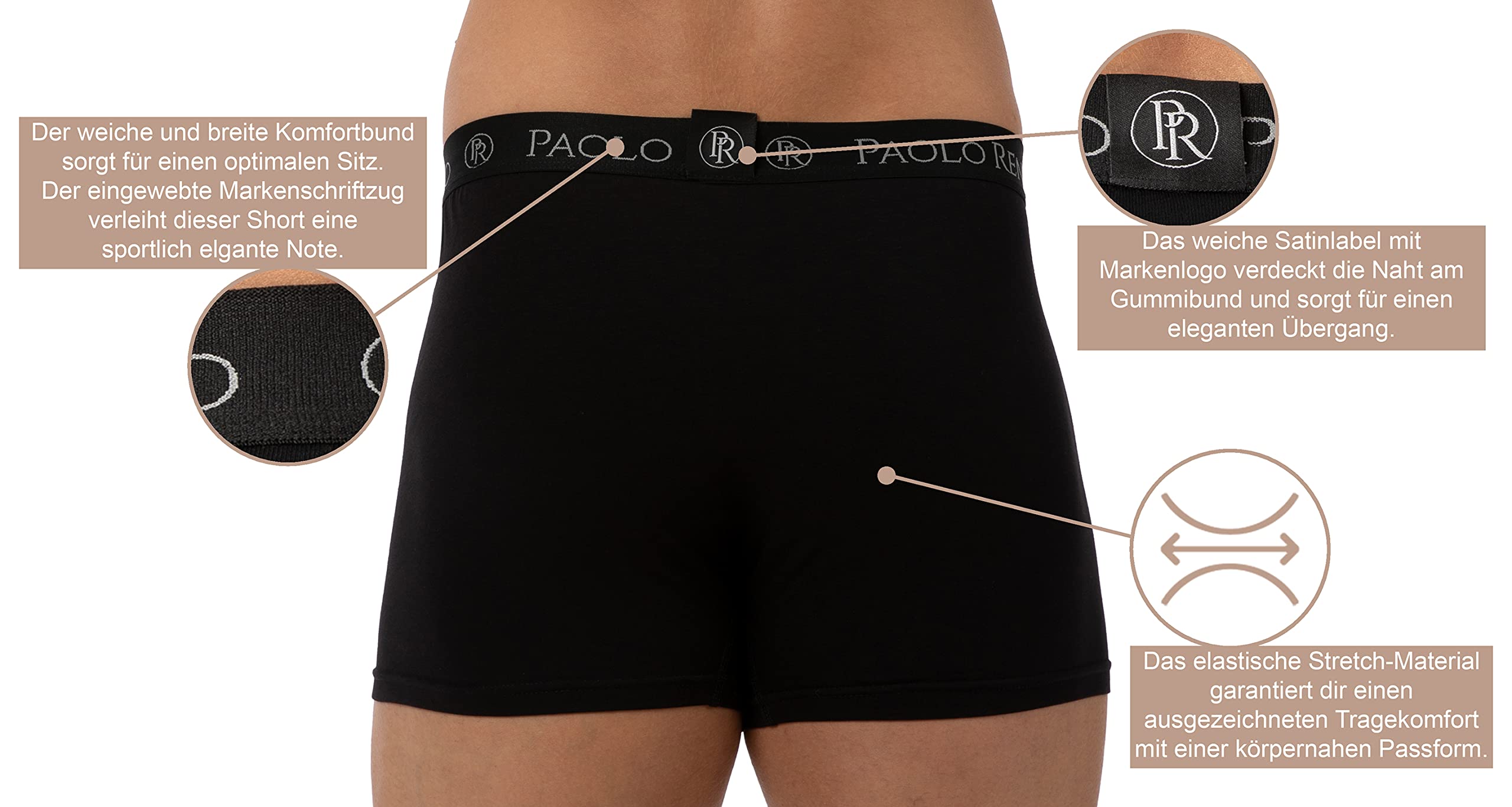 Boxer Aderenti Uomo Hipster 3/6 o Pacco da 12, Boxer a Pantaloncino retrò in Cotone, Uomo Intimo, Elasticizzata per Uso Quotidiano